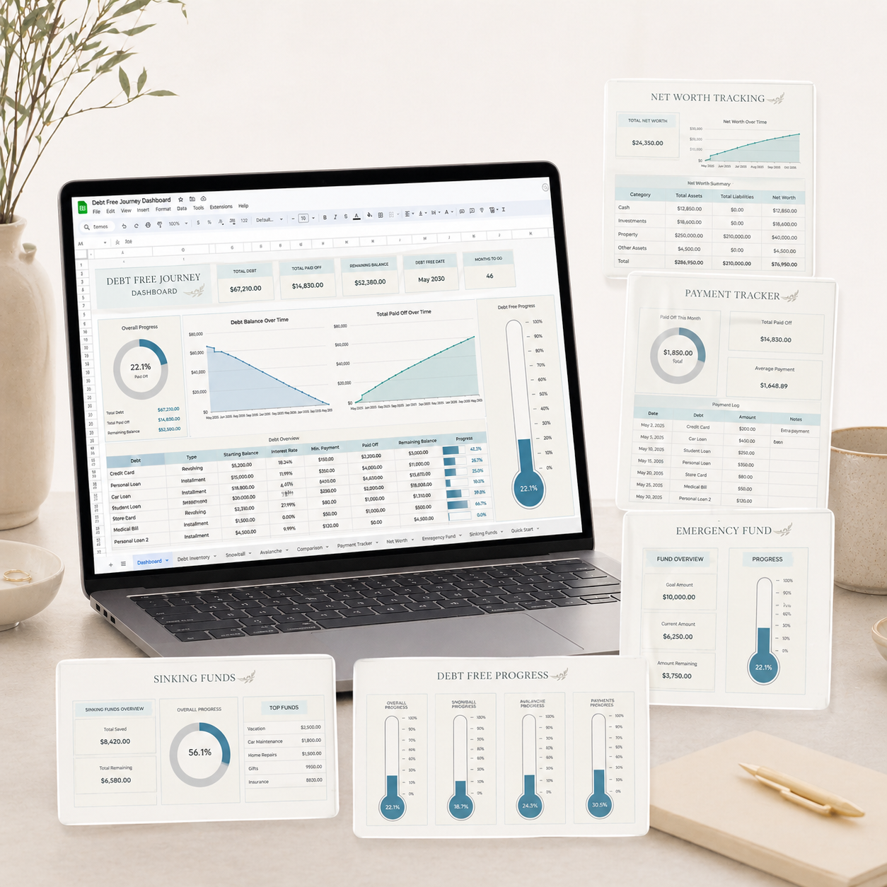 Debt Free Journey Dashboard