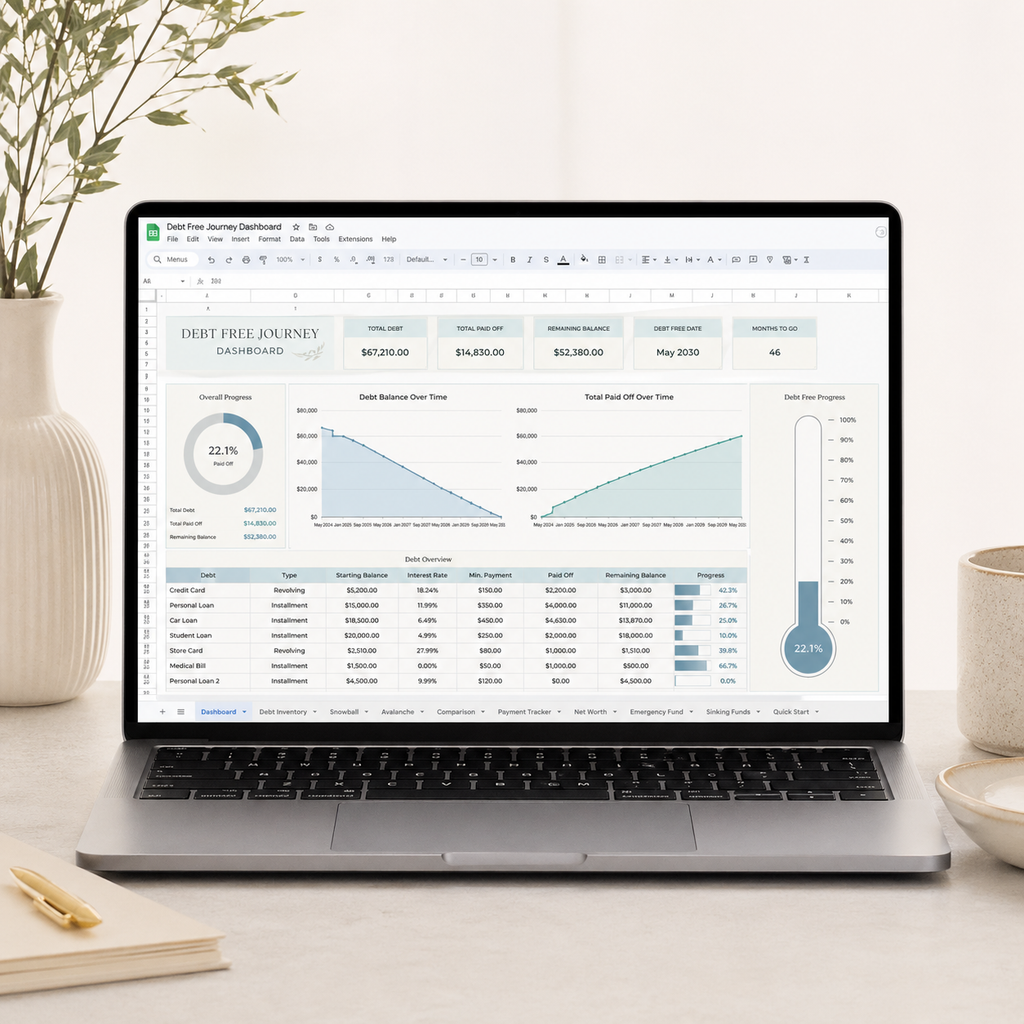 Debt Free Journey Dashboard