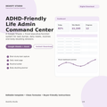 ADHD-Friendly Life Admin Command Center