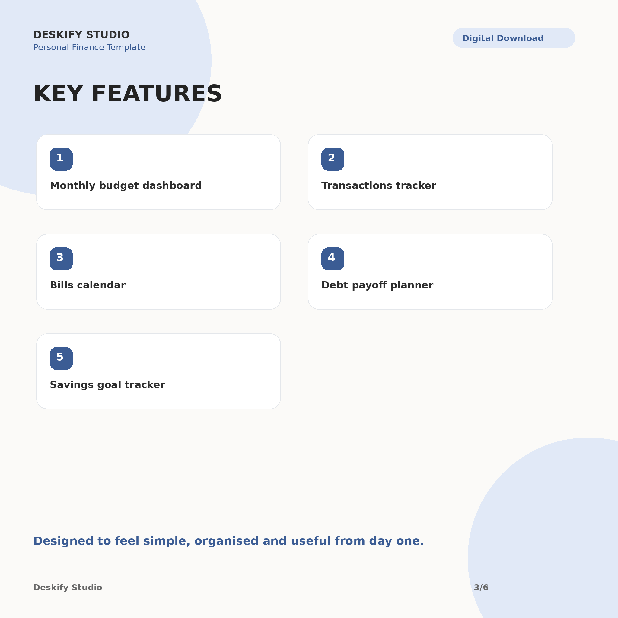 Budget, Bills & Debt Payoff Dashboard