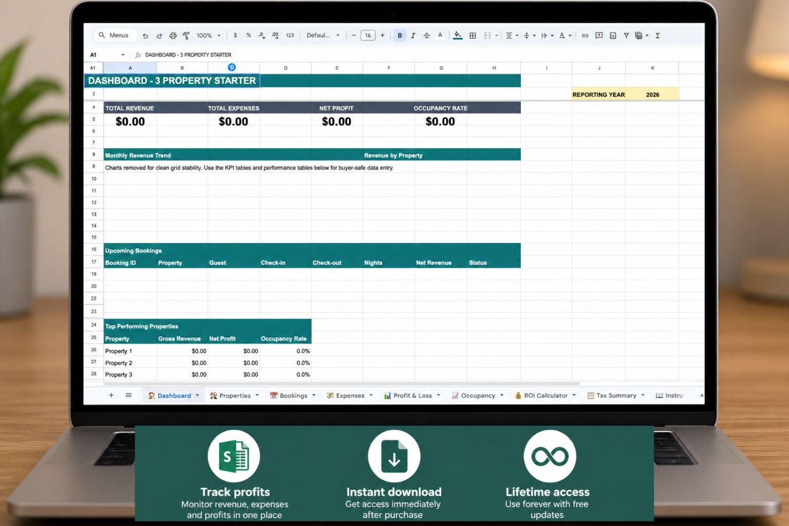 The Ultimate Short-term Rental Financial Dashboard
